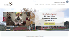 Desktop Screenshot of hebertdental.com